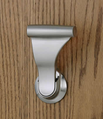 Satin chrome handle without lock
